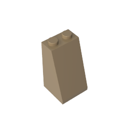 GDS-1404 - Slope 75 Degrees 2 x 2 x 3 [Hollow Studs]