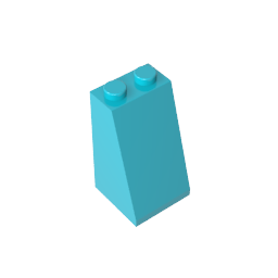 GDS-1404 - Slope 75 Degrees 2 x 2 x 3 [Hollow Studs]