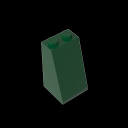 GDS-1404 - Slope 75 Degrees 2 x 2 x 3 [Hollow Studs]