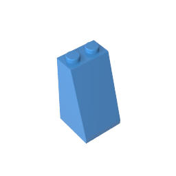 GDS-1404 - Slope 75 Degrees 2 x 2 x 3 [Hollow Studs]