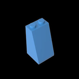 GDS-1404 - Slope 75 Degrees 2 x 2 x 3 [Hollow Studs]