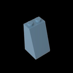 GDS-1404 - Slope 75 Degrees 2 x 2 x 3 [Hollow Studs]