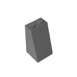 GDS-1404 - Slope 75 Degrees 2 x 2 x 3 [Hollow Studs]