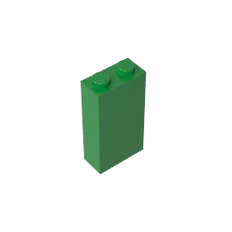 GDS-1405 - Brick 1 x 2 x 3 with Bottom Stud Holder