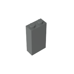 GDS-1405 - Brick 1 x 2 x 3 with Bottom Stud Holder