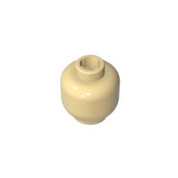 GDS-1417 - Minifig Head Plain [Blocked Open Stud]
