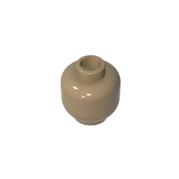 GDS-1417 - Minifig Head Plain [Blocked Open Stud]