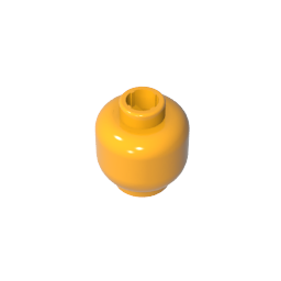 GDS-1417 - Minifig Head Plain [Blocked Open Stud]