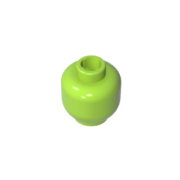 GDS-1417 - Minifig Head Plain [Blocked Open Stud]
