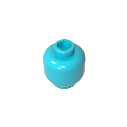 GDS-1417 - Minifig Head Plain [Blocked Open Stud]