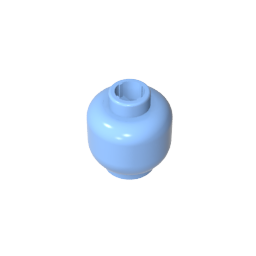 GDS-1417 - Minifig Head Plain [Blocked Open Stud]