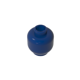 GDS-1417 - Minifig Head Plain [Blocked Open Stud]