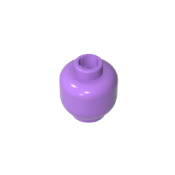 GDS-1417 - Minifig Head Plain [Blocked Open Stud]