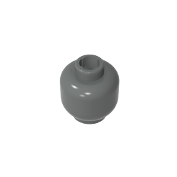 GDS-1417 - Minifig Head Plain [Blocked Open Stud]