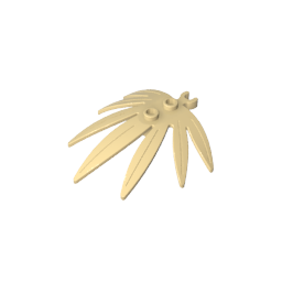 GDS-1443 - Plant, Leaves 6 x 5 Swordleaf with Clip  (thick open O clip)