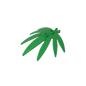 GDS-1443 - Plant, Leaves 6 x 5 Swordleaf with Clip  (thick open O clip)