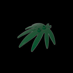 GDS-1443 - Plant, Leaves 6 x 5 Swordleaf with Clip  (thick open O clip)