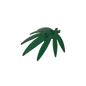 GDS-1443 - Plant, Leaves 6 x 5 Swordleaf with Clip  (thick open O clip)