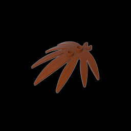 GDS-1443 - Plant, Leaves 6 x 5 Swordleaf with Clip  (thick open O clip)