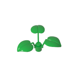 GDS-1449 - Plant, 1 x 1 x 2/3 - 3 Large Leaves