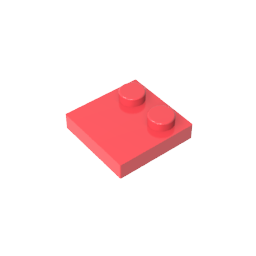 GDS-1483 - Plate Special 2 x 2 with Only 2 studs
