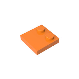 GDS-1483 - Plate Special 2 x 2 with Only 2 studs