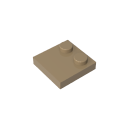 GDS-1483 - Plate Special 2 x 2 with Only 2 studs