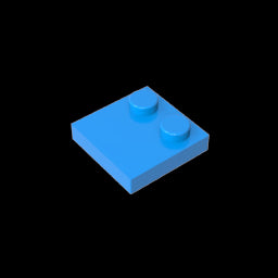 GDS-1483 - Plate Special 2 x 2 with Only 2 studs