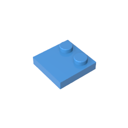GDS-1483 - Plate Special 2 x 2 with Only 2 studs