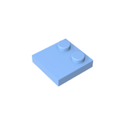 GDS-1483 - Plate Special 2 x 2 with Only 2 studs