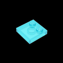 GDS-1483 - Plate Special 2 x 2 with Only 2 studs