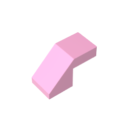 GDS-1484 - Slope 45 Degrees 2 x 1 with 2/3 Inverted Cutout and no stud