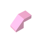 GDS-1484 - Slope 45 Degrees 2 x 1 with 2/3 Inverted Cutout and no stud
