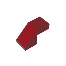GDS-1484 - Slope 45 Degrees 2 x 1 with 2/3 Inverted Cutout and no stud