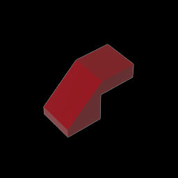 GDS-1484 - Slope 45 Degrees 2 x 1 with 2/3 Inverted Cutout and no stud