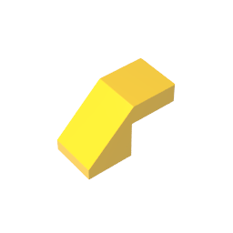 GDS-1484 - Slope 45 Degrees 2 x 1 with 2/3 Inverted Cutout and no stud