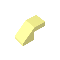 GDS-1484 - Slope 45 Degrees 2 x 1 with 2/3 Inverted Cutout and no stud