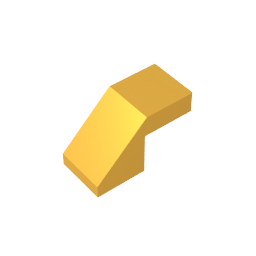 GDS-1484 - Slope 45 Degrees 2 x 1 with 2/3 Inverted Cutout and no stud