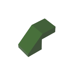 GDS-1484 - Slope 45 Degrees 2 x 1 with 2/3 Inverted Cutout and no stud