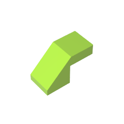 GDS-1484 - Slope 45 Degrees 2 x 1 with 2/3 Inverted Cutout and no stud