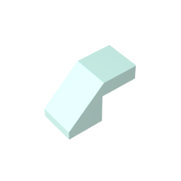 GDS-1484 - Slope 45 Degrees 2 x 1 with 2/3 Inverted Cutout and no stud