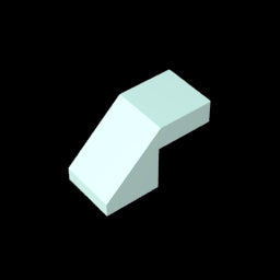 GDS-1484 - Slope 45 Degrees 2 x 1 with 2/3 Inverted Cutout and no stud