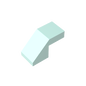 GDS-1484 - Slope 45 Degrees 2 x 1 with 2/3 Inverted Cutout and no stud