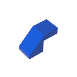 GDS-1484 - Slope 45 Degrees 2 x 1 with 2/3 Inverted Cutout and no stud