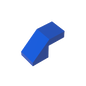 GDS-1484 - Slope 45 Degrees 2 x 1 with 2/3 Inverted Cutout and no stud