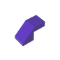 GDS-1484 - Slope 45 Degrees 2 x 1 with 2/3 Inverted Cutout and no stud