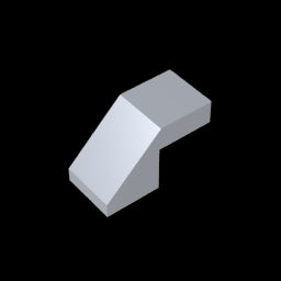 GDS-1484 - Slope 45 Degrees 2 x 1 with 2/3 Inverted Cutout and no stud