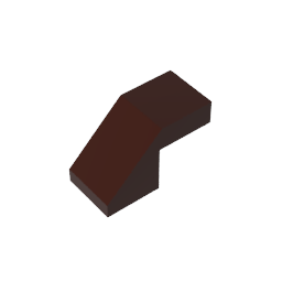 GDS-1484 - Slope 45 Degrees 2 x 1 with 2/3 Inverted Cutout and no stud
