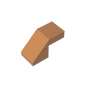 GDS-1484 - Slope 45 Degrees 2 x 1 with 2/3 Inverted Cutout and no stud