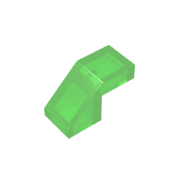 GDS-1484 - Slope 45 Degrees 2 x 1 with 2/3 Inverted Cutout and no stud